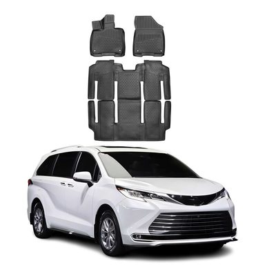 2021-2026 Toyota Sienna Floor Mats Liners Full Set All Weather 7 Seats