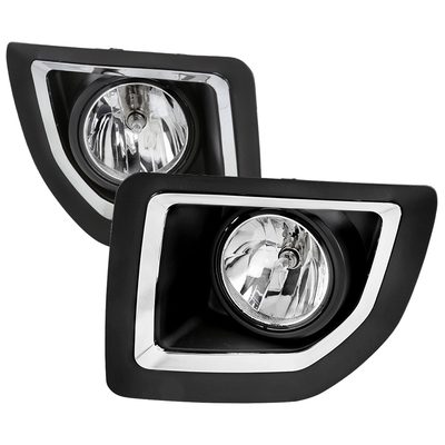 2015-2018 GMC Sierra 2500HD/3500HD PS24W Fog Lights Kit Chrome/Clear Lens