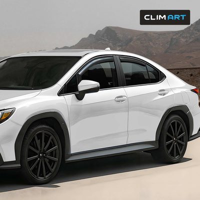 Clim Art Wind Deflectors for Subaru WRX 2022-2026 In-channel Dark Smoke 4Pcs