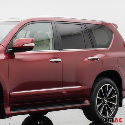 2010-2013 Lexus GX 460 Window Molding Trim Streamer Brushed Stainless Steel Silver 6x