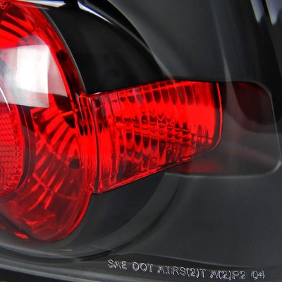 2004-2007 Chevrolet Malibu Tail Lights Matte Black Housing/Clear Lens