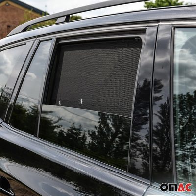 2004-2010 BMW X3 E83 Side Rear Window Curtain Mesh Black 2Pcs