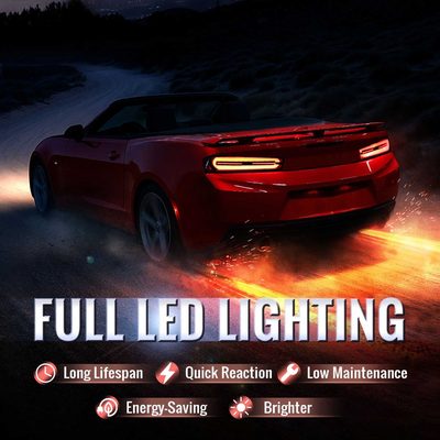 For Chevrolet Camaro 2016-2018 Full LED Tail Light Sequential Signal For OE LED