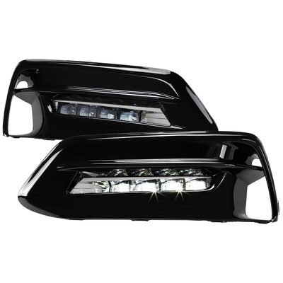 2018-2020 Honda Accord LED Fog Lights Kit Switch & Wiring Harness Chrome/Clear