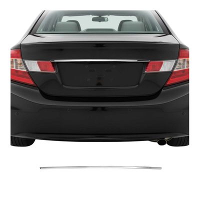 2012-2015 Honda Civic Rear Trunk Tailgate Door Handle Cover Silver 1Pc Stainless Steel