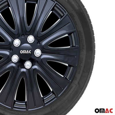 16" Hub Caps for Ford Transit 150 250 350 2015-2025 Black Silver Wheel Covers 4x