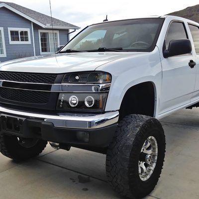 2004-2012 Chevy Colorado GMC Canyon Corner Lights Matte Black/Clear Lens