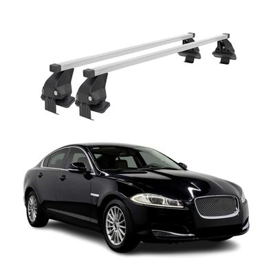 2009-2015 Jaguar XF Roof Rack Cross Bars Silver