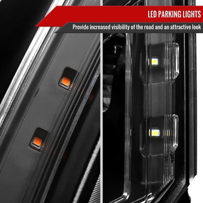 2010-2016 Cadillac SRX Projector Headlights Matte Black Housing/Clear Lens