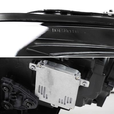 For Porsche Cayenne 958.2 2015-2017 Matrix LED Projector Headlights DRL Dynamic Black Clear Lens Glossy Trim
