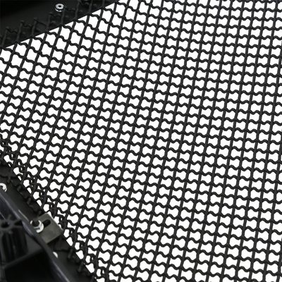 2009-2014 Ford F-150 Glossy Black ABS Rivet Style Grille w/ S.Steel Mesh