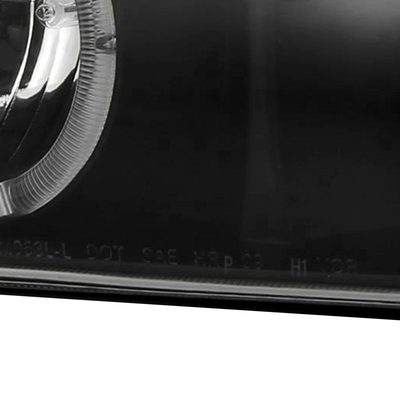 1999-2002 Chevy Silverado/ 00-2006 Tahoe Suburban Dual Halo Headlights Black