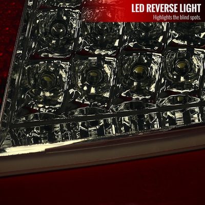 2005-2008 Porsche 911 997 Carrera/911 997 GT3 LED Tail Lights Chrome/Red Smoke