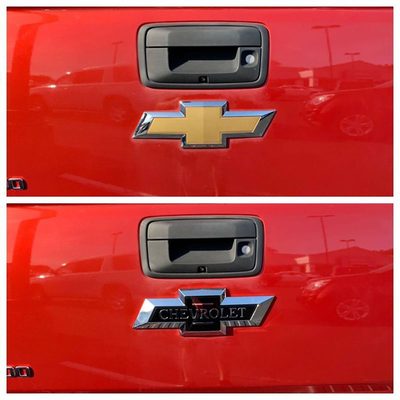2016-2018 Chevrolet Silverado 1500 Licensed Wheel Cap Emblem Set Centennial 2Pcs ABS Plastic