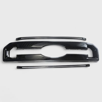 2020-2022 Ford F-250/350 Grille Overlay Gloss Black 3Pcs ABS Plastic