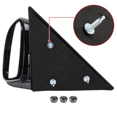 1994-1998 Chevy S10/1994-1998 GMC S15 Black Manual Adjustment Side Mirror