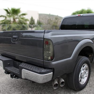 2008-2016 Ford F-250/F-350/F-450/F-550 Super Duty LED Tail Lights Chrome/Smoke