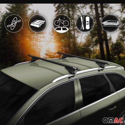 2019-2025 BMW X4 G02 2.gen Roof Rack Cross Bars Black