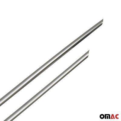 2017-2020 Nissan Rogue Sport Front Bumper Lower Trim Molding Stainless Steel Silver 2Pcs