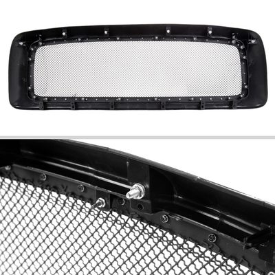 2002-2005 Dodge RAM 1500/ 03-2005 RAM 2500/3500 Glossy Black Mesh Front Grille