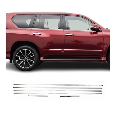 2010-2013 Lexus GX 460 Window Molding Trim Streamer Stainless Steel Silver 6 Pcs