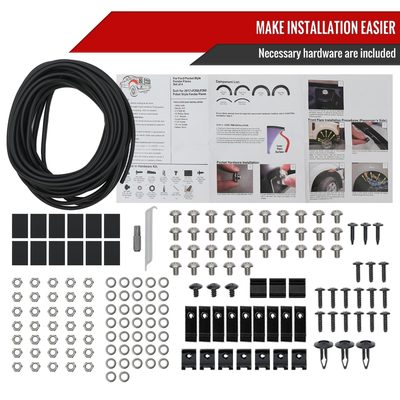 2023-2024 Ford F250 F350 Matte Black Rivet Style Fender Flares Protector