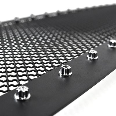 2004-2008 Ford F-150 Rivet Style Black S.Steel Mesh Grille Center Insert