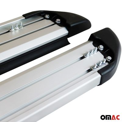 2013-2018 Audi Q3 / Q3 Quattro Running Boards Side Steps Silver & Black