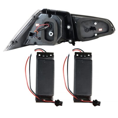 2015-2017 VW Golf/GTI LED Tail Lights Chrome Housing/Red Lens