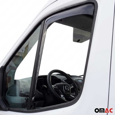 2003-2006 Dodge Sprinter Window Visor Vent Rain Deflector 2Pcs Smoke