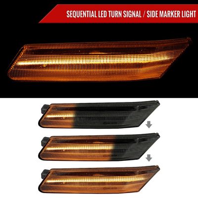 For Porsche 911 997/ 987 987C 2006-2011 LED Turn Signal Smoke With Seqential