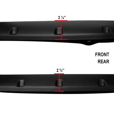2002-2009 Dodge RAM Smooth Rivet Style Fender Flares Wheel Protector