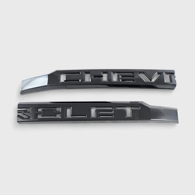 2019-2021 Chevrolet Silverado 1500 Grille Overlay Gloss Black 1Pcs ABS Plastic