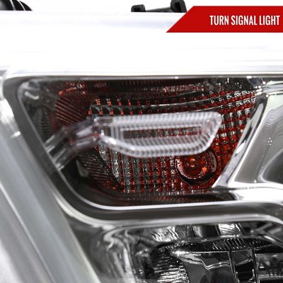 For Dodge RAM 1500 2019-2024 Factory Style Crystal Headlight Driver Side Only Chrome Housing Clear Lens