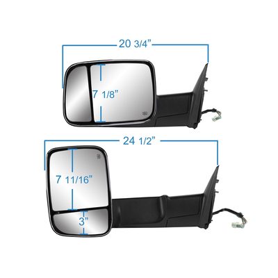 Fits 2012-2018 Ram 1500, 2012-2022 2500/3500, 2019-2024 1500 Classic (KSR-60204C)