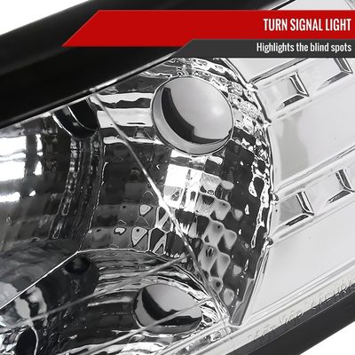 1999-2004 Ford Mustang Dual Halo V2 Projector Headlights Chrome/Clear Lens