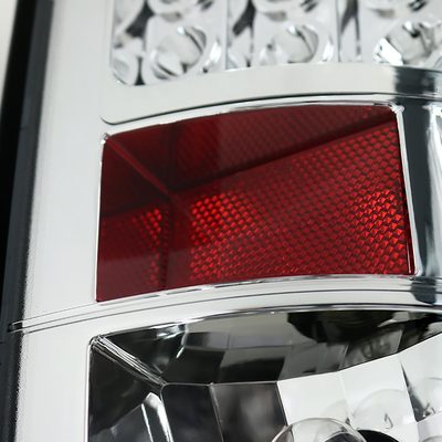 2007-2009 Dodge RAM LED Tail Lights Chrome Housing/Clear Lens