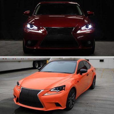 For Lexus IS250 IS350 2014-2016 Full LED Project healight Black Houing Smoked lens