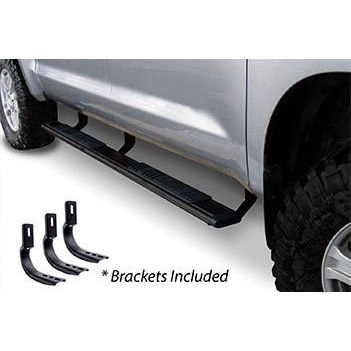 5" OE Xtreme 80" Estribos + brackets - Low Profile Chevrolet S-10 16-17 Negro Texturizado