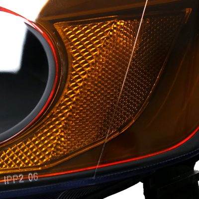 2001-2003 Honda Civic Factory Style Headlights Matte Black/Clear Lens