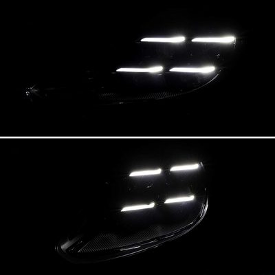 For Porsche Cayenne 2018-2023 Matrix LED Projector Headlights DRL Dynamic Black Clear Lens Glossy Accents