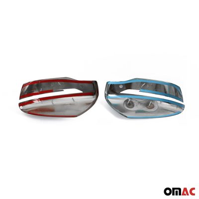 Side Mirror Cover Caps Fits Nissan Pathfinder 2013-2020 ABS Chrome Silver 2 Pcs