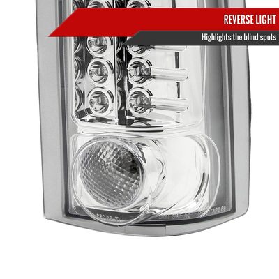 1988-2000 Chevy Silverado/Tahoe/Suburban/Sierra/Yukon LED Tail Lights Chrome