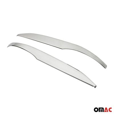 2014-2019 Toyota Highlander Side Mirror Cover Caps Stainless Steel Silver 2 Pcs