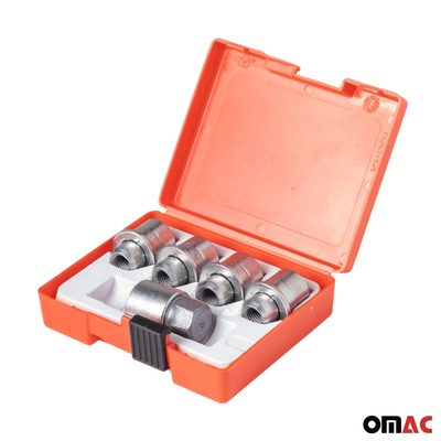 Wheel Lock Kit for Toyota 4Runner Camry Corolla Highlander Tacoma M12X1,5 Silver