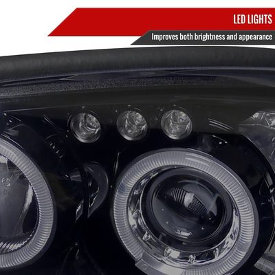 2004-2005 Subaru Impreza WRX/STI Outback Dual Halo Projector Headlights Smoke