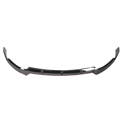 2019-2021 Mercedes W205 C Class Glossy Black/Red Front Bumper Lip Splitter Kit