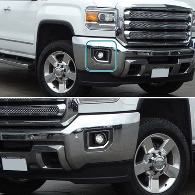 2015-2018 GMC Sierra 2500HD/3500HD 6-LED Fog Lights Kit Chrome/Clear Lens