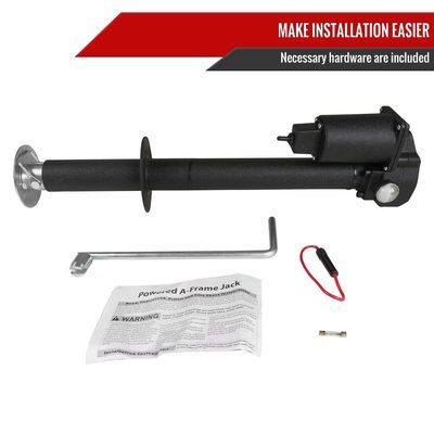 3500LB Universal 12V Electric Tongue Jack for RV Trailer & Camper LED Side Light