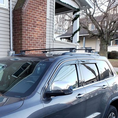 2011-2018 Jeep Grand Cherokee Aluminum Roof Rack Cross Bars Black